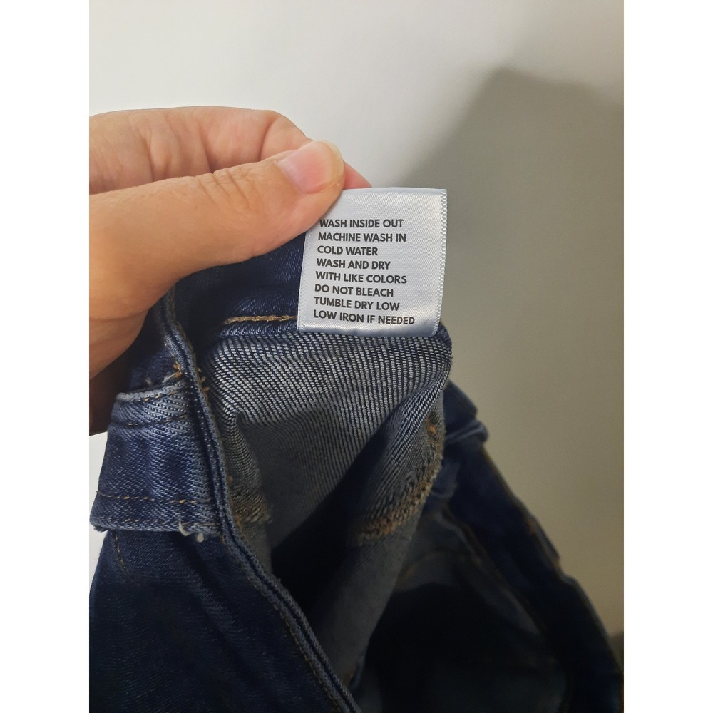 KanCan High Rise Utility Straight Leg Jeans Dark Wash Size 14 Distressed - Picture 7 of 7